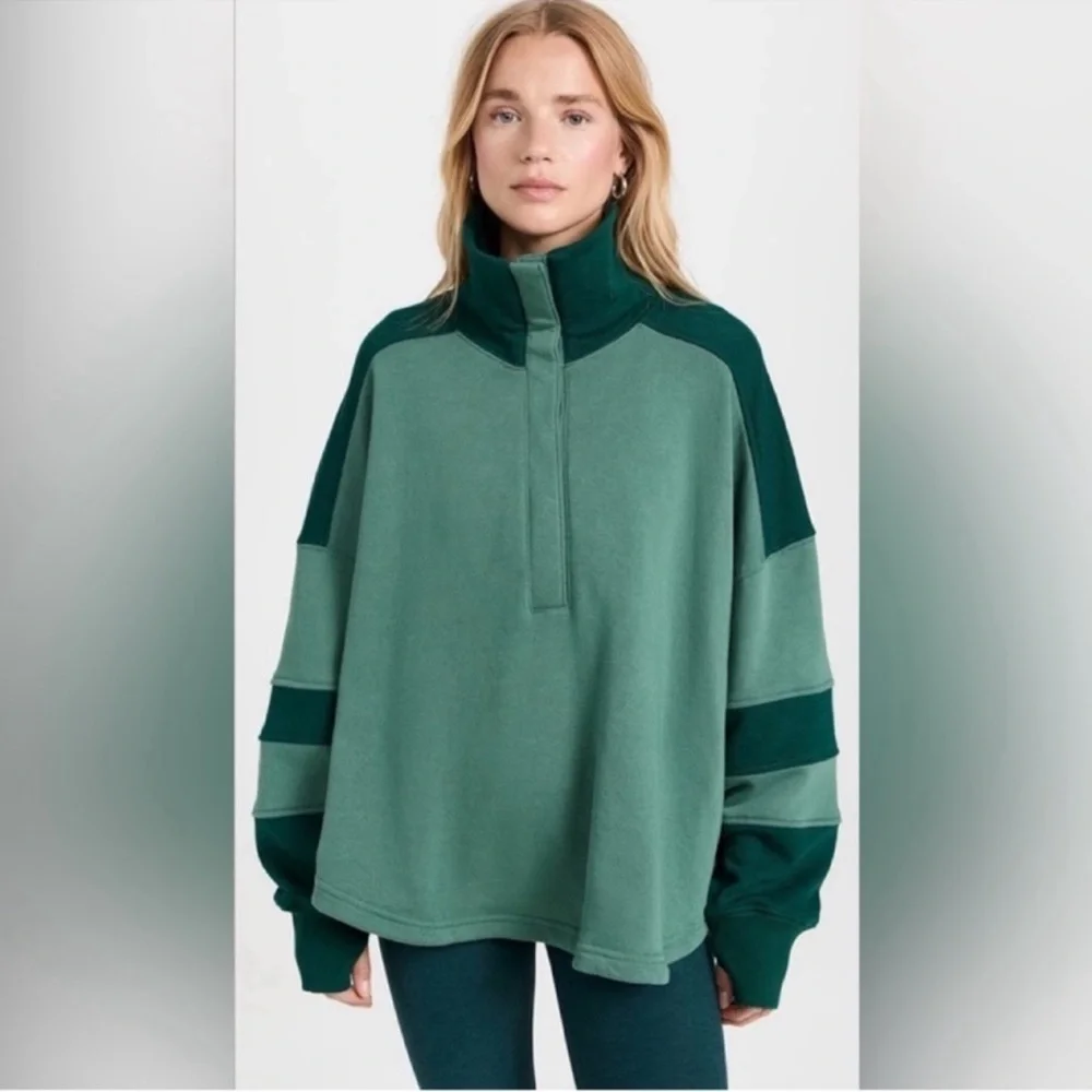 NWT Free People Movement | Warm Down Colorblock Pullover | Medium